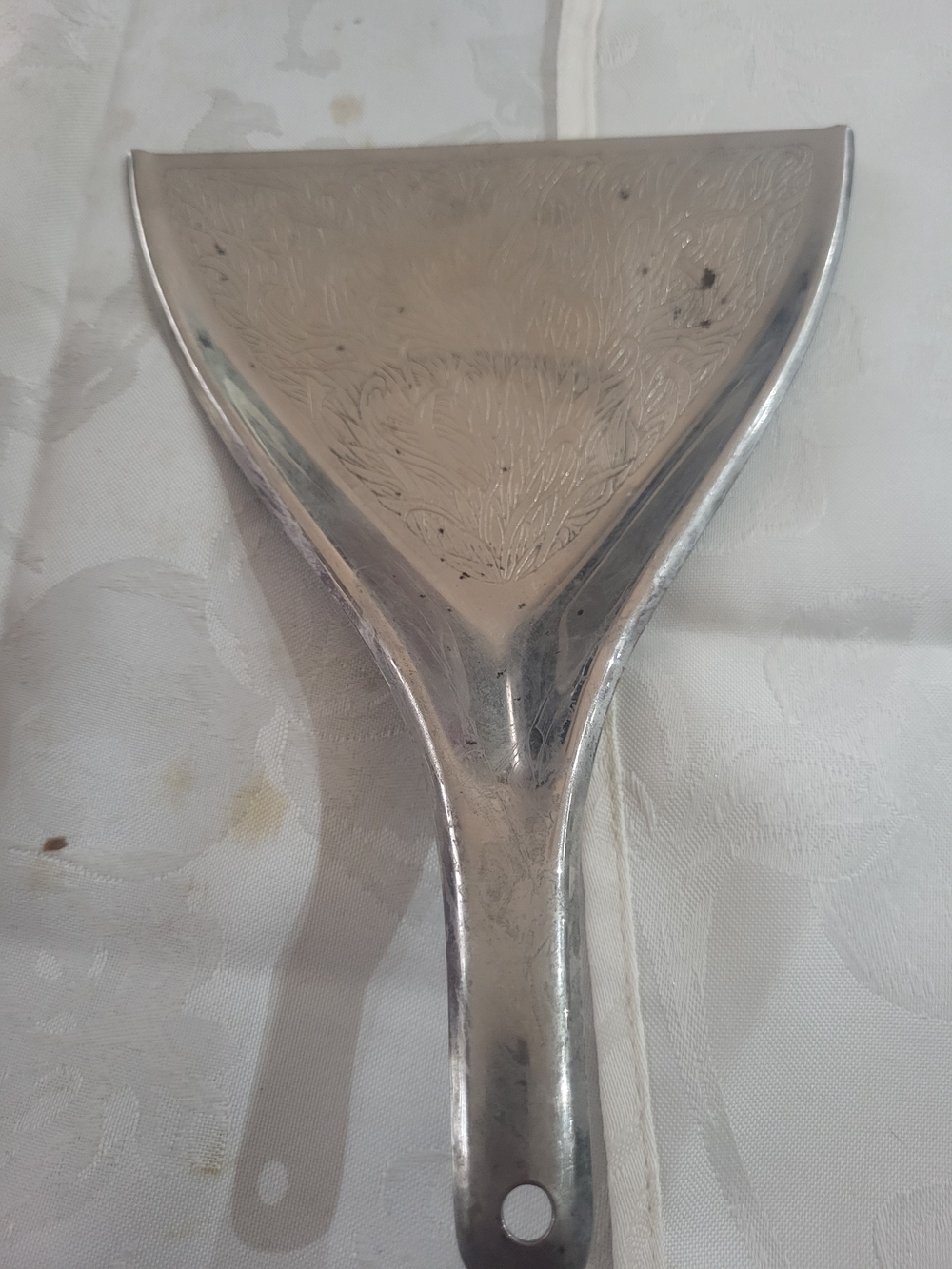 WMF-IKORA, EP BRASS GERMANY. SILVER PLATE MID CENTURY CRUMB BUTLER.